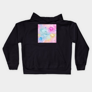 Abstract oil and water mix background Kids Hoodie